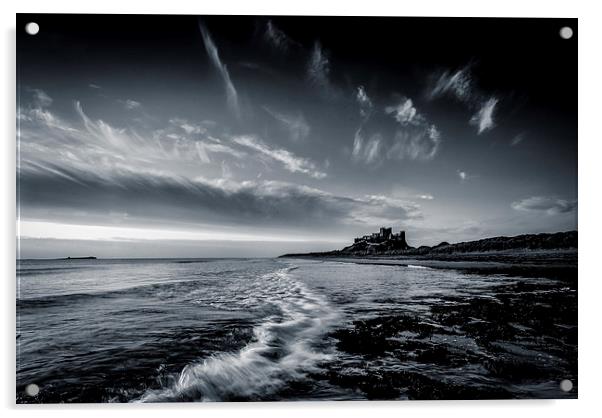 Bambrough Castle Acrylic by Dave Hudspeth Landscape Photography