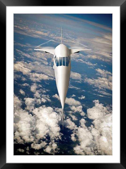 Concorde going for it Framed Mounted Print by Gary Eason