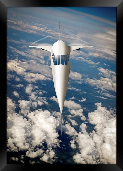 Concorde going for it Framed Print by Gary Eason