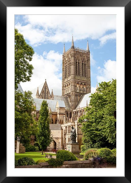 Lincoln cathedral Framed Mounted Print by Gary Finnigan