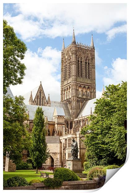 Lincoln cathedral Print by Gary Finnigan