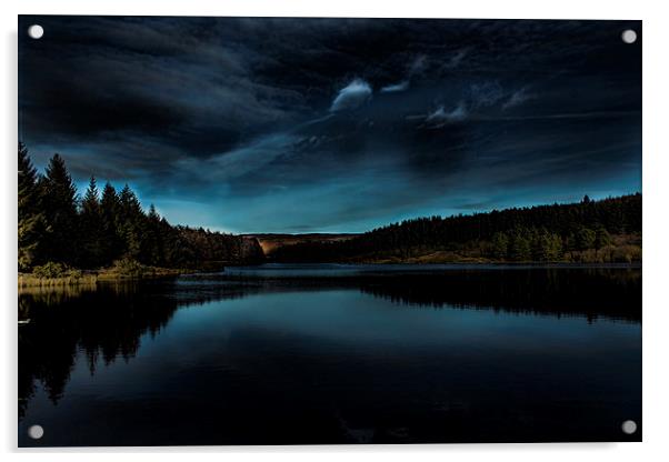The Haunting Lake Osmotherly Acrylic by Paul Harrow