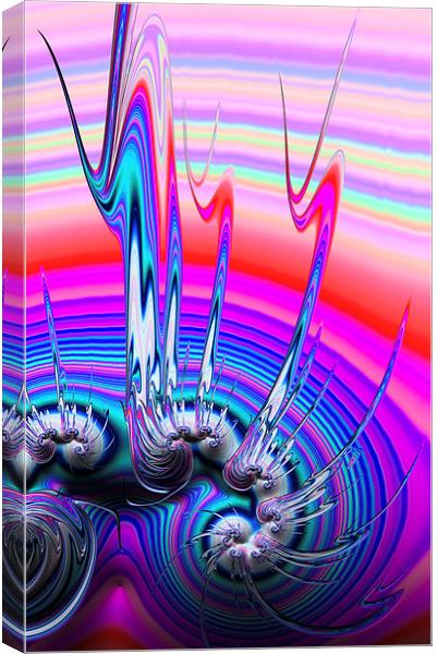 Wild and crazy psychedelic art Canvas Print by Matthias Hauser