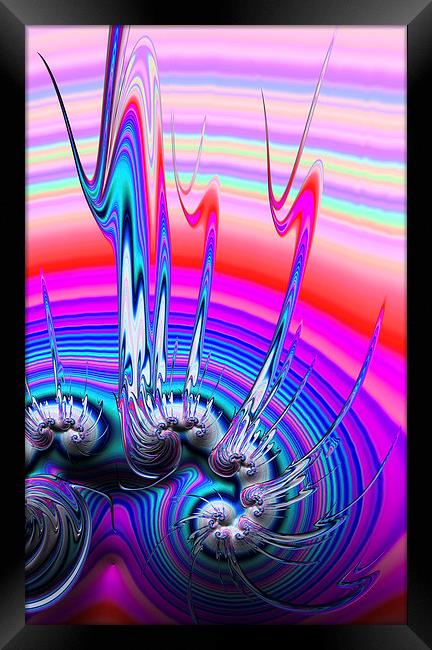 Wild and crazy psychedelic art Framed Print by Matthias Hauser