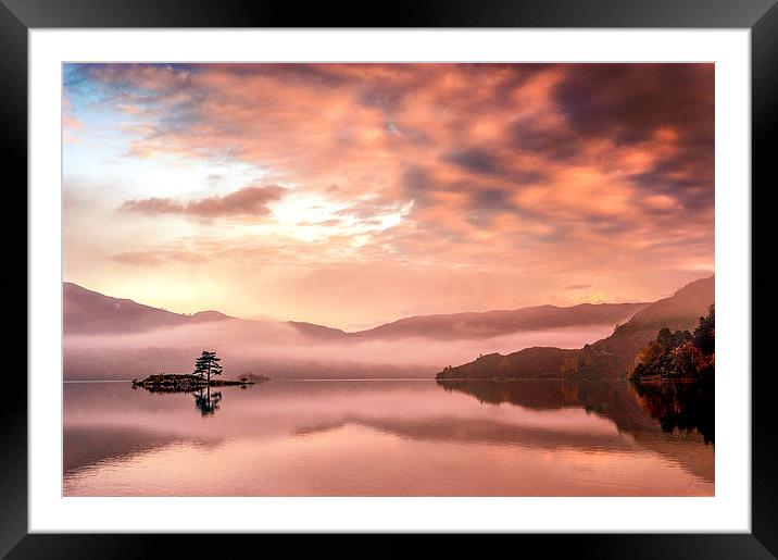 Glenridding Sunrise Framed Mounted Print by Dave Hudspeth Landscape Photography