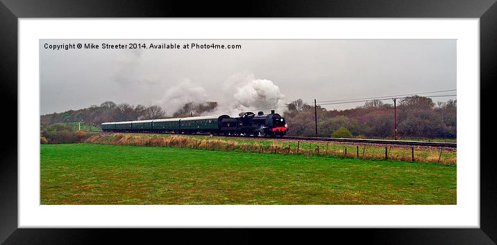 U Class steam Framed Mounted Print by Mike Streeter