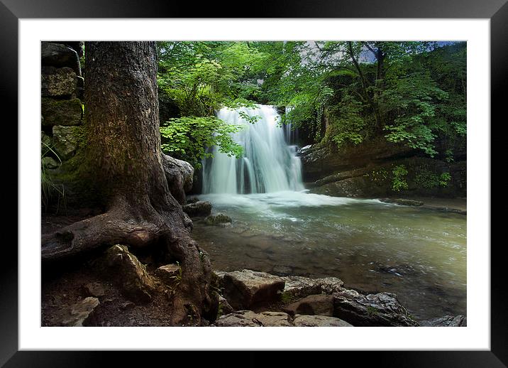 Janets Foss - Yorkshire Framed Mounted Print by Eddie John