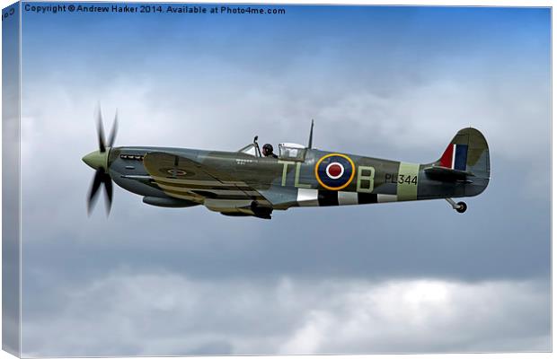 Supermarine Spitfire LF. IXe  Canvas Print by Andrew Harker