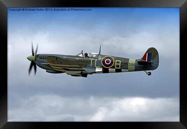Supermarine Spitfire LF. IXe  Framed Print by Andrew Harker