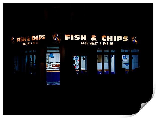 Fish and Chips Print by Keith Campbell