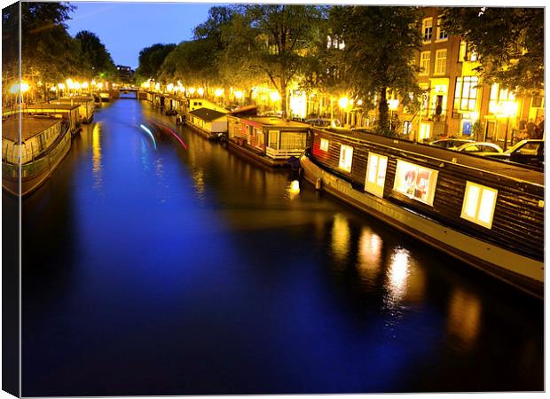 Amsterdam Canal Canvas Print by Jan Venter