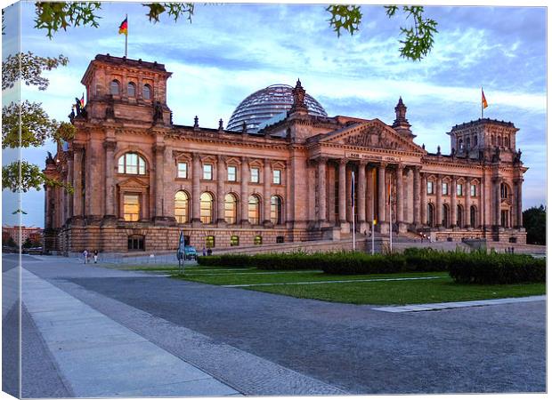 Berlin Old Parliament Building Canvas Print by Jan Venter