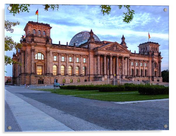Berlin Old Parliament Building Acrylic by Jan Venter