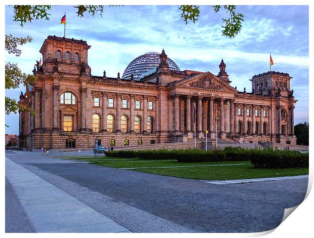 Berlin Old Parliament Building Print by Jan Venter