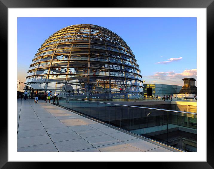 Glass Dome Framed Mounted Print by Jan Venter