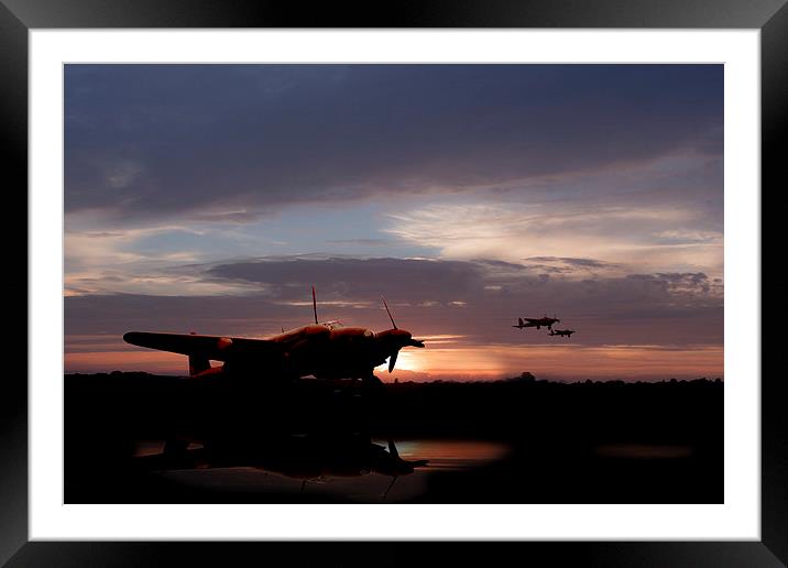Pathfinder Sunset Framed Mounted Print by J Biggadike