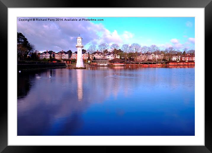 Roath Park Framed Mounted Print by Richard Parry