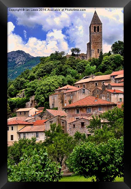 Olargues Haute-Languedoc Framed Print by Ian Lewis