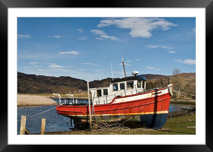 Fishing Boat at Glenelg Framed Mounted Print by Jacqi Elmslie
