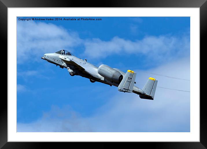 A-10C Thunderbolt II  Framed Mounted Print by Andrew Harker