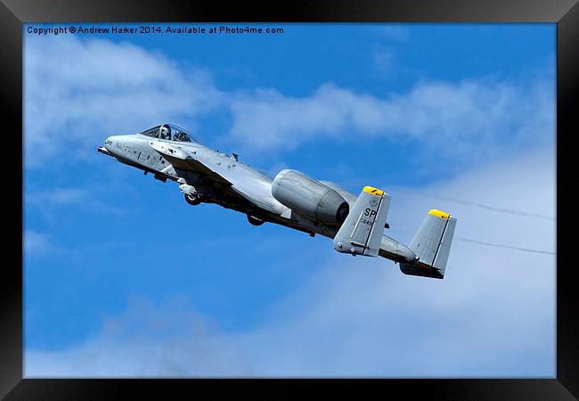A-10C Thunderbolt II  Framed Print by Andrew Harker