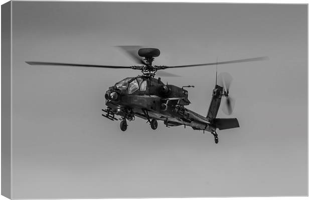 Apache Attack Helicopter Canvas Print by P H