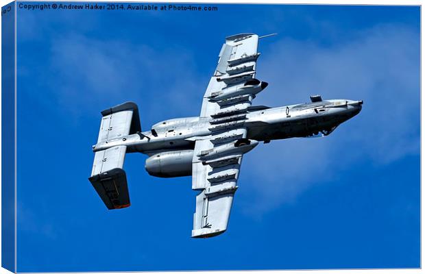 A-10C Thunderbolt II  Canvas Print by Andrew Harker