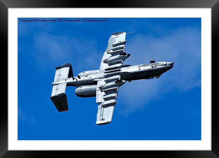 A-10C Thunderbolt II  Framed Mounted Print by Andrew Harker