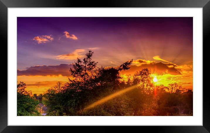 The Magic of Spring Sunsets Framed Mounted Print by matthew  mallett
