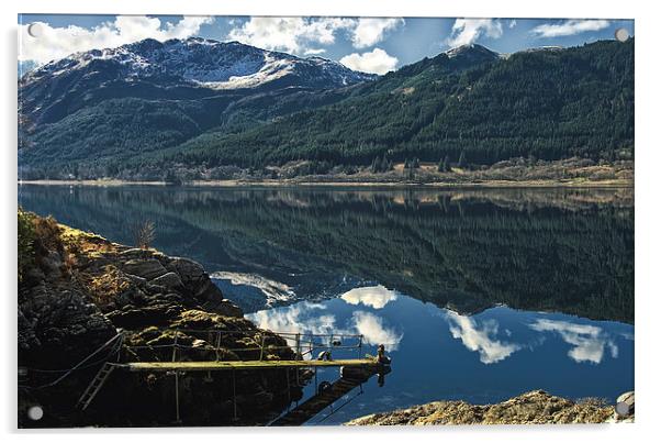 Loch Duich View Acrylic by Jacqi Elmslie