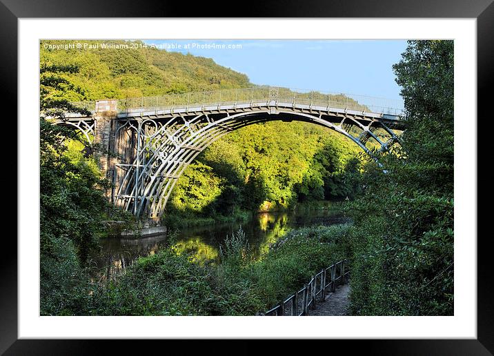 The Iron Bridge Framed Mounted Print by Paul Williams