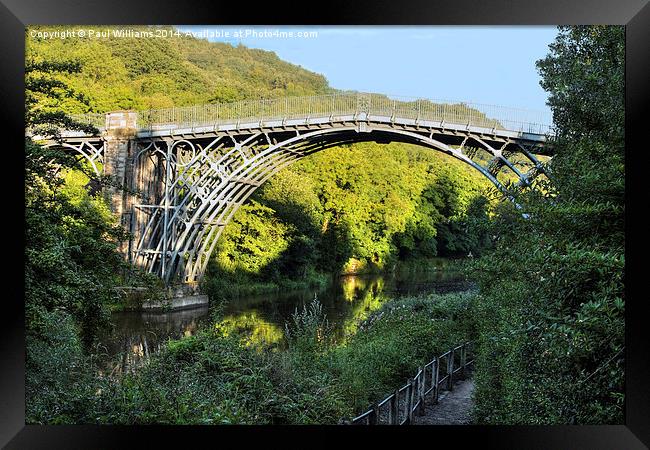 The Iron Bridge Framed Print by Paul Williams