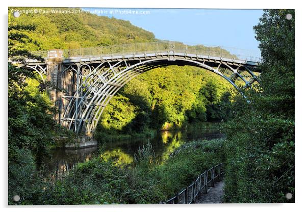 The Iron Bridge Acrylic by Paul Williams