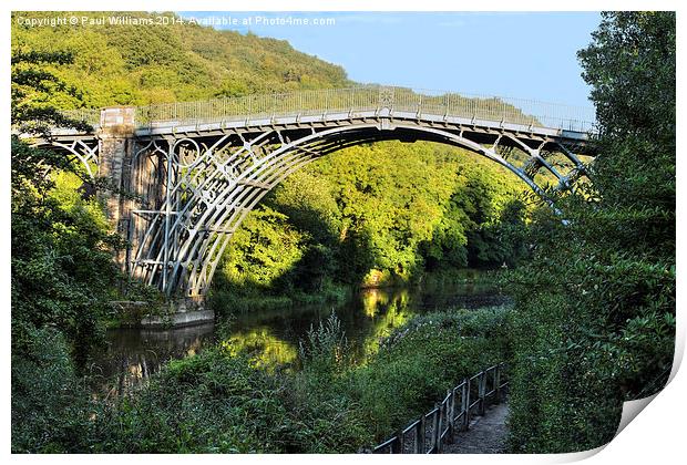 The Iron Bridge Print by Paul Williams