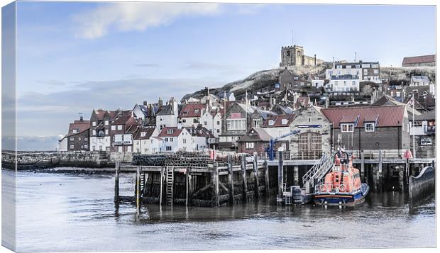Whitby Town Canvas Print by Gary Finnigan