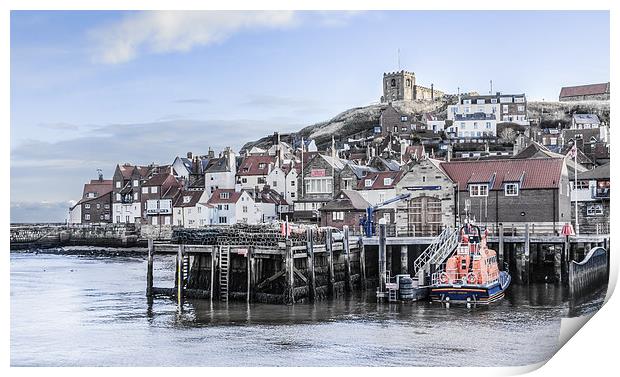 Whitby Town Print by Gary Finnigan