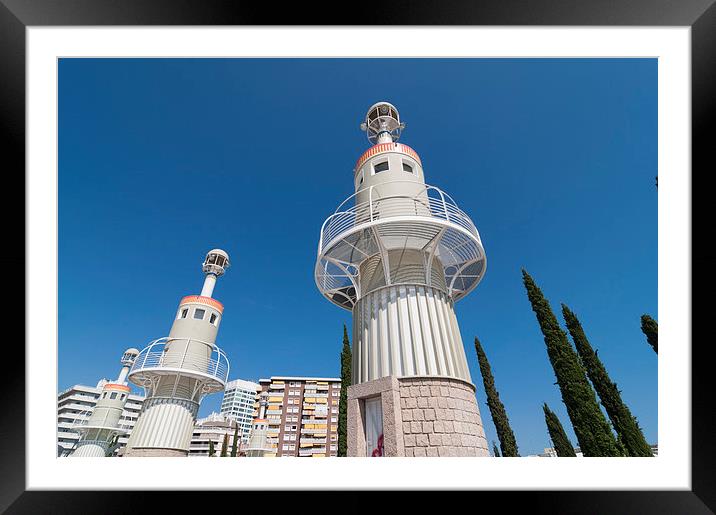 Barcelona Spain modern architecture Framed Mounted Print by Matthias Hauser