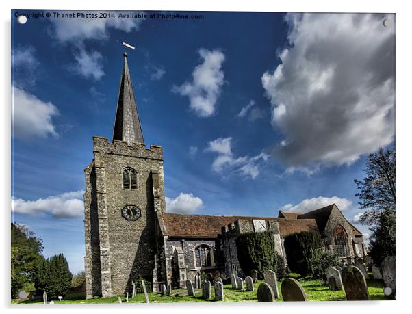 St Marys Church Acrylic by Thanet Photos