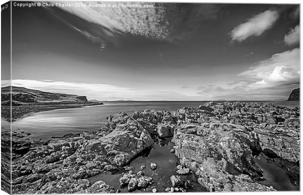 Rocky Beach 2 Milovaig Isle of Skye Canvas Print by Chris Thaxter