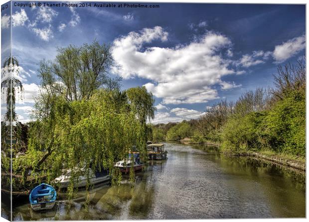 Tranquil River scene Canvas Print by Thanet Photos
