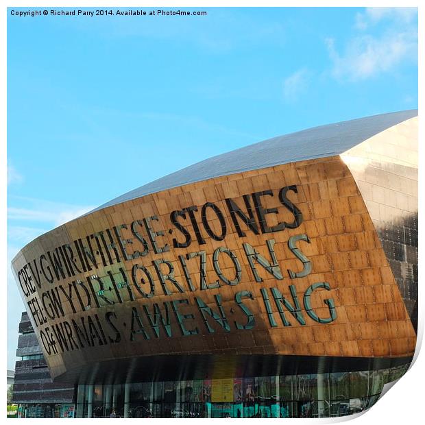 Wales Millennium Centre Print by Richard Parry