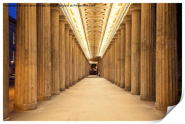 Colonnade Print by Julie Woodhouse