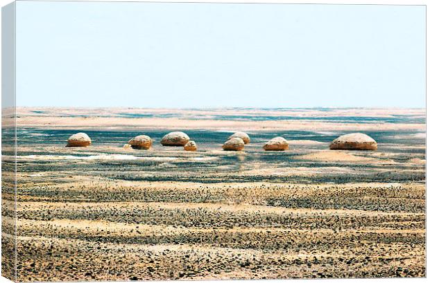 On the Way to Siwa Canvas Print by Jacqueline Burrell