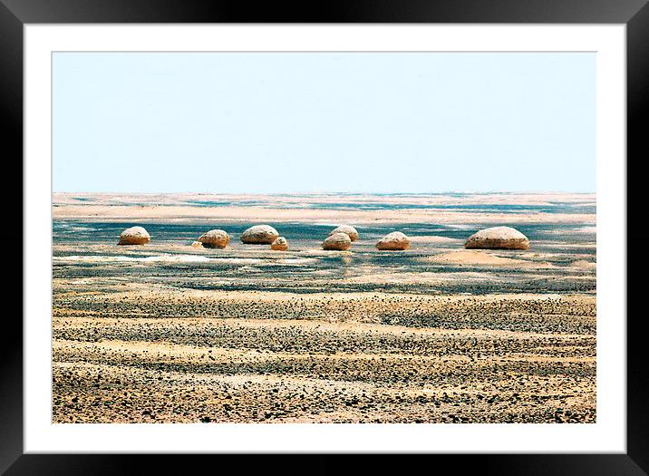 On the Way to Siwa Framed Mounted Print by Jacqueline Burrell