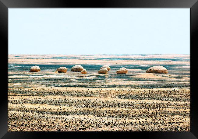 On the Way to Siwa Framed Print by Jacqueline Burrell