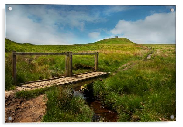 Rivington Pike Acrylic by Eddie John