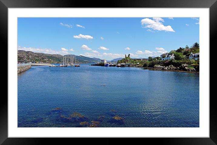 Kyleakin Harbour Framed Mounted Print by Pat Carroll