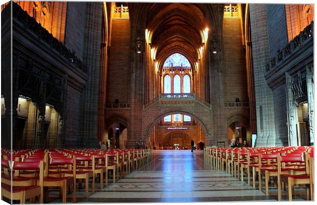 The Anglican Cathedral Liverpool Canvas Print by Kevin Murray