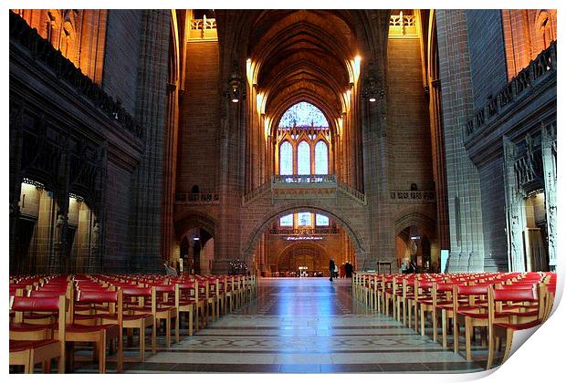 The Anglican Cathedral Liverpool Print by Kevin Murray