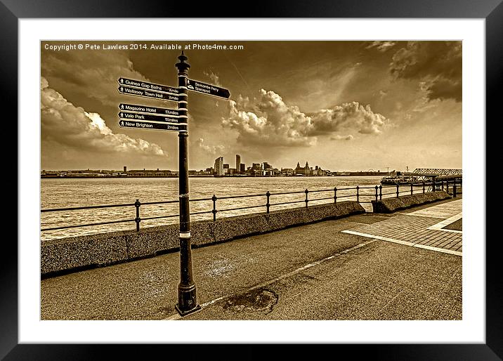 Seacombe Framed Mounted Print by Pete Lawless